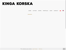 Tablet Screenshot of kingakorska.com